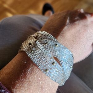 Chic Beaded cuff bracelet